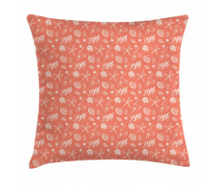 Starfish Seaweed Scallop Pillow Cover