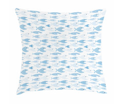 Tropical Piranha Pattern Pillow Cover
