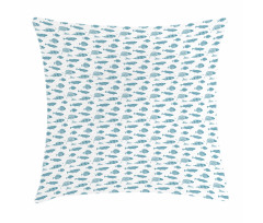 Exotic Ocean Fauna Pattern Pillow Cover