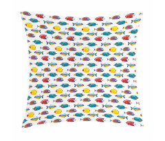 Colorful Tropical Species Pillow Cover