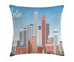 Detailed State House Pillow Cover