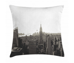 Aerial View of the City Pillow Cover