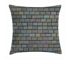 Stained Stone Brick Pillow Cover