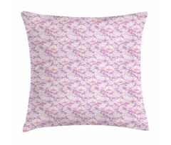 Pastel Flower Blooms Pillow Cover