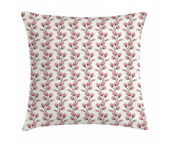 Feminine Flower Branch Pillow Cover