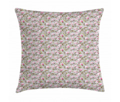 Watercolor Magnolias Pillow Cover