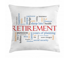 Word Cloud Concept Pillow Cover