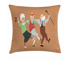 Senior Sirtaki Dance Pillow Cover