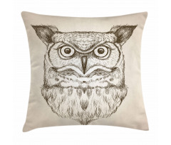 Wildlife Animal Head Sketch Pillow Cover