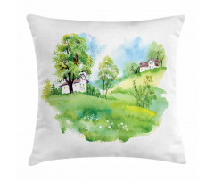 Rural Life in the Nature Pillow Cover