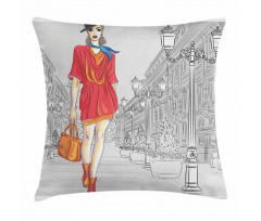 Modern Urban Street Fashion Pillow Cover