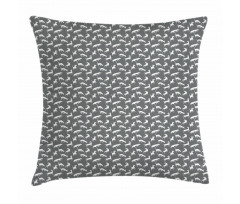 Funky English Bull Terriers Pillow Cover