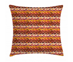 Mexican Folk Motifs Pillow Cover