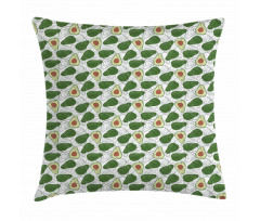 Hand Drawn Exotic Fruit Pillow Cover