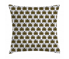 Indigenous Animal Design Pillow Cover