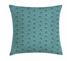 Floating Animals Flowers Pillow Cover