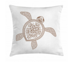Floral Shell Spirals Pillow Cover