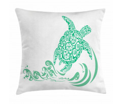 Plumeria Flowers Pattern Pillow Cover