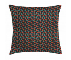 Summer Leafy Stems Foliage Pillow Cover