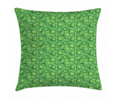 Floral Swirling Lines Pillow Cover