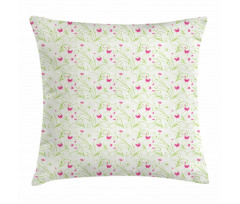 Curvy Stems Petals Bloom Pillow Cover