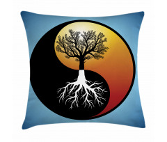 Abstract Tree and Root Pillow Cover