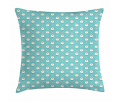 Diamond Form Dots Hearts Pillow Cover