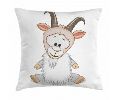 Baby Ibex Cheerful Mood Pillow Cover