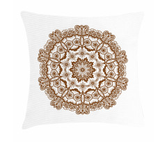 Monochrome Circles Ornate Pillow Cover
