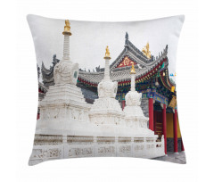 Historic Chinese Building Pillow Cover