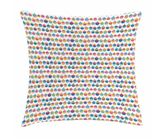Abstract Colorful Nuts Pillow Cover