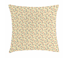 Colorful Oak Seed Pattern Pillow Cover