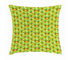 Love Nature Hearts Leaves Pillow Cover