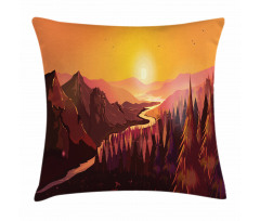 Forest Idyllic Morning Pillow Cover