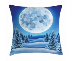 Snowy Hills Pattern Pillow Cover