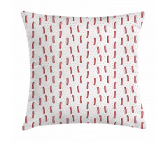 Graphic Prosciutto Bacon Pillow Cover