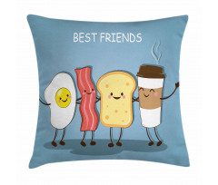 Morning Best Friends Pillow Cover