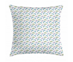 Watercolor Chameleon Pillow Cover