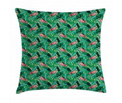 Tropical Chameleons Pillow Cover
