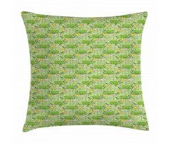 Chameleons on Branches Pillow Cover