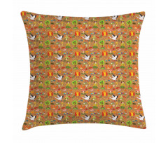 Autumn Forest Creatures Pillow Cover