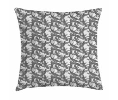 Ornate Boho Style Lizards Pillow Cover
