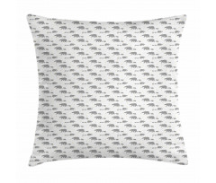 Grey Mother Child Pillow Cover