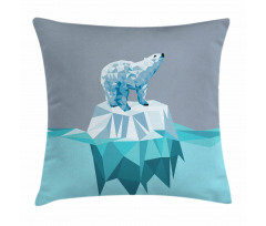 Fractal Bear Iceberg Pillow Cover
