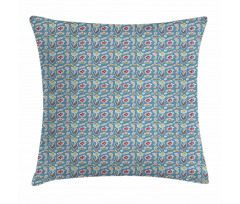 Doodle Forest Flowers Pillow Cover