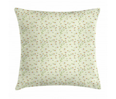 Realistic Garden Ladybugs Pillow Cover