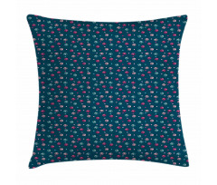 Vibrant Colors Hearts Pillow Cover