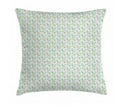 Blooming Flowers Bugs Pillow Cover