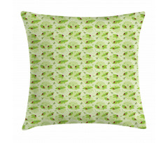 Foliage Dragonflies Pillow Cover