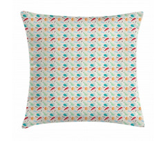 Abstract Fruit Pattern Pillow Cover